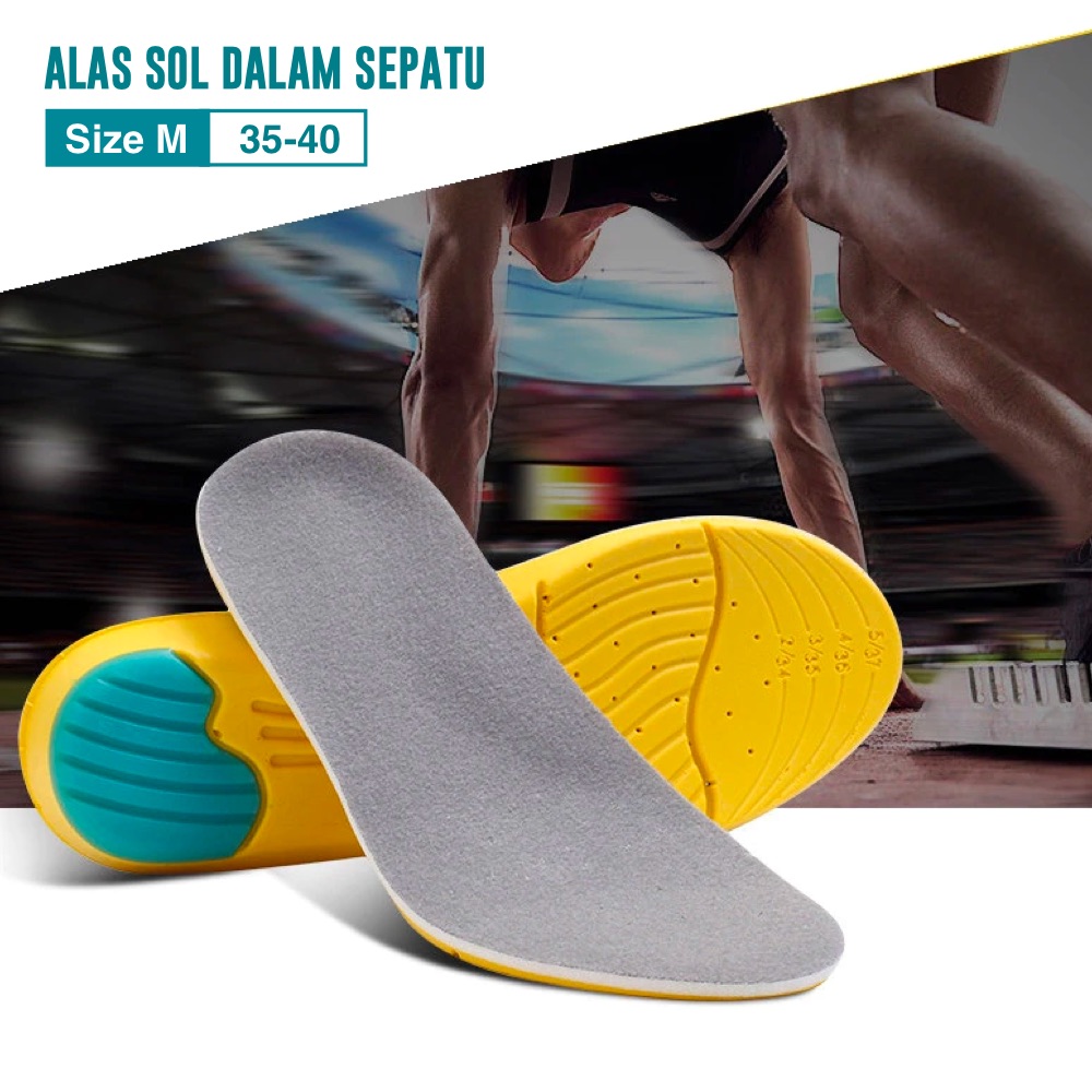 LUARMO Insole Sepatu Alas Kaki Orthopedic Running Cushion - L3
