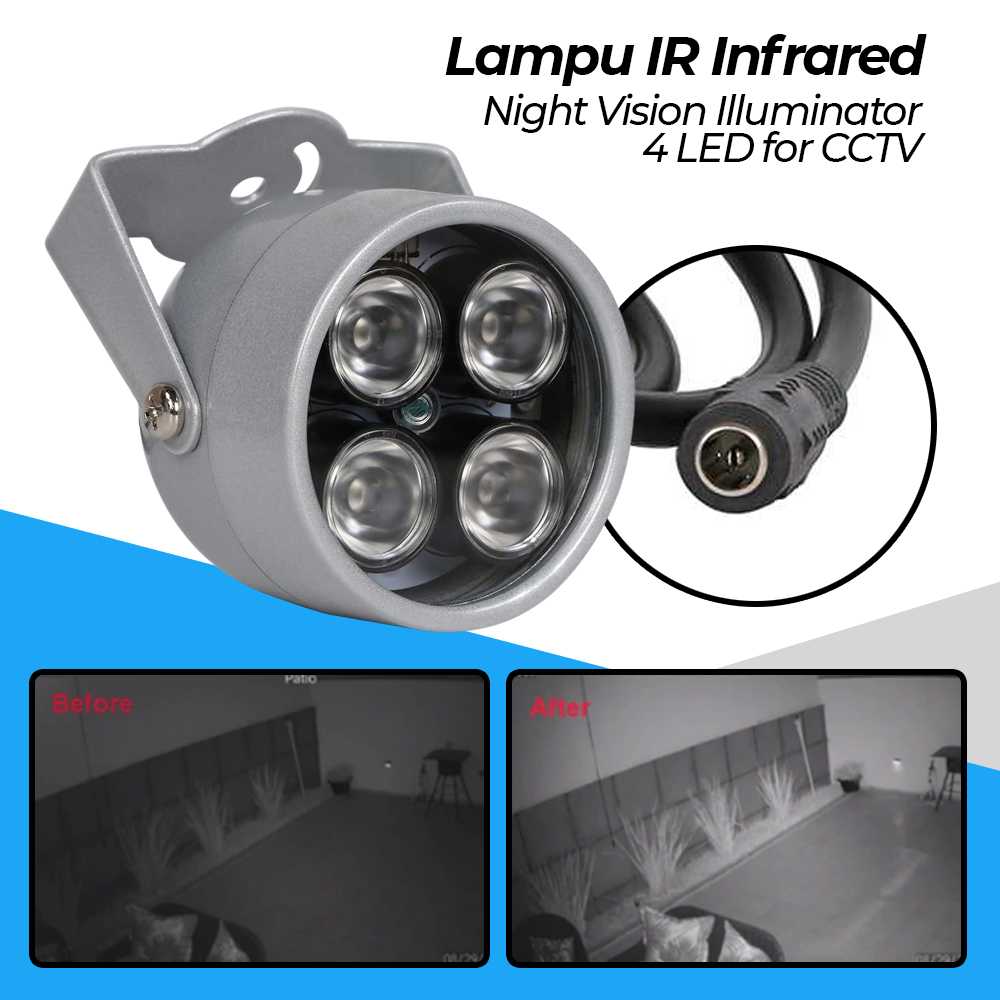Jual Lampu IR Infrared Night Vision Illuminator 4 LED for CCTV