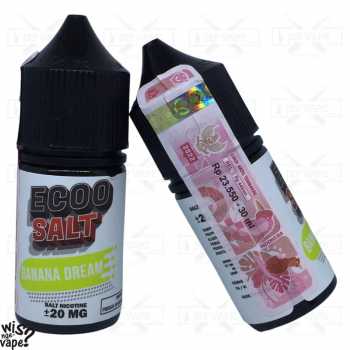 Ecoo Salt Banana Dream 30ml - Eco Salt Nic Liquid Vape By VR
