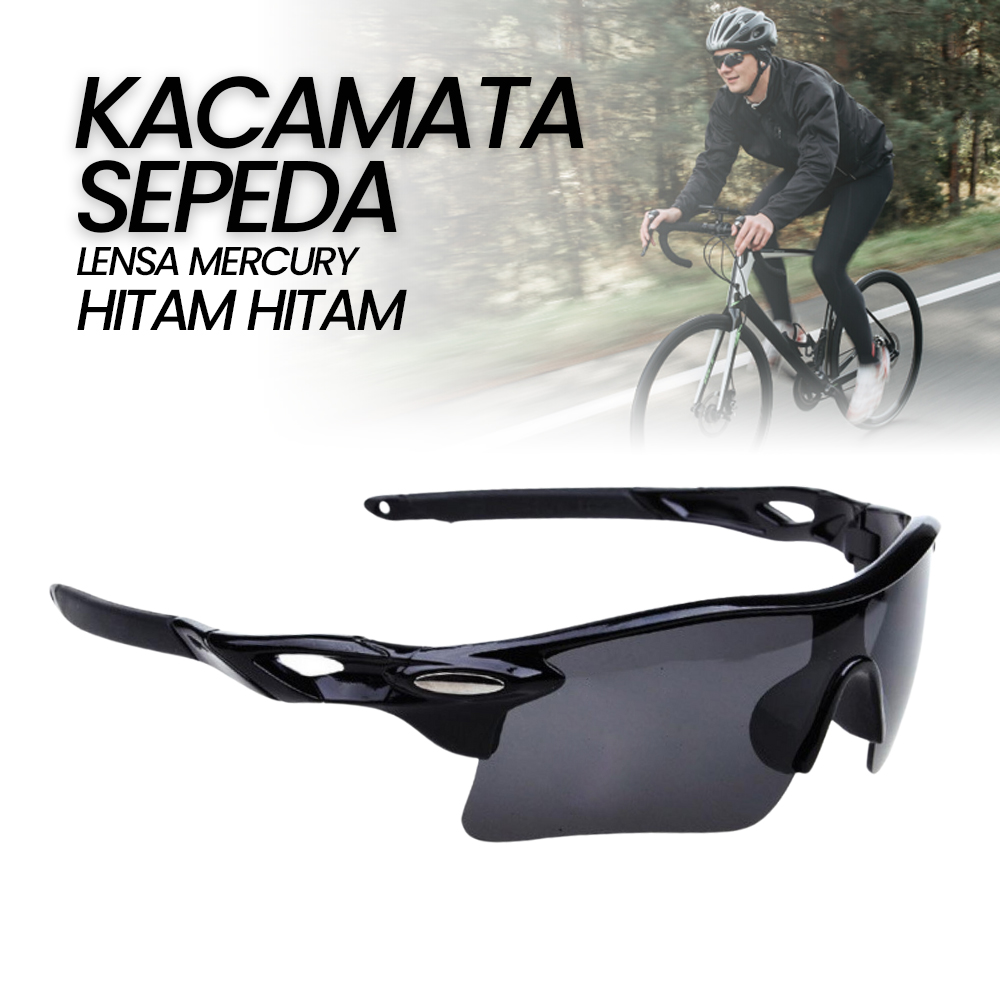 OULAIOU Kacamata Sepeda Lensa Mercury UV Protection Cycling Sunglasses - 9181