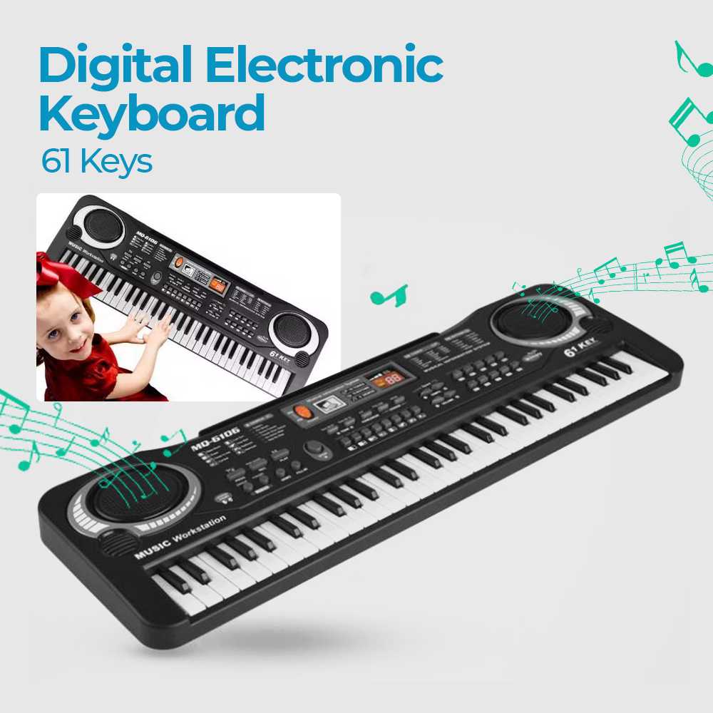 Jual Toddi Organ Piano Digital Electronic Keyboard 61 Keys