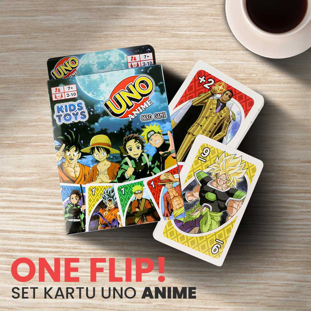 Jual ONE FLIP! Set Kartu Uno Anime Theme Card Game - OF9 | Jakmall.com