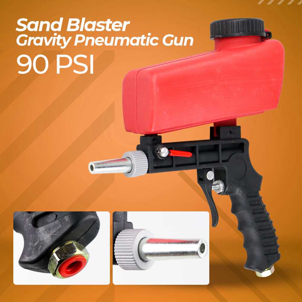 Jual JOUSTMAX Sand Blaster Gravity Pneumatic Gun 90 PSI AS1183