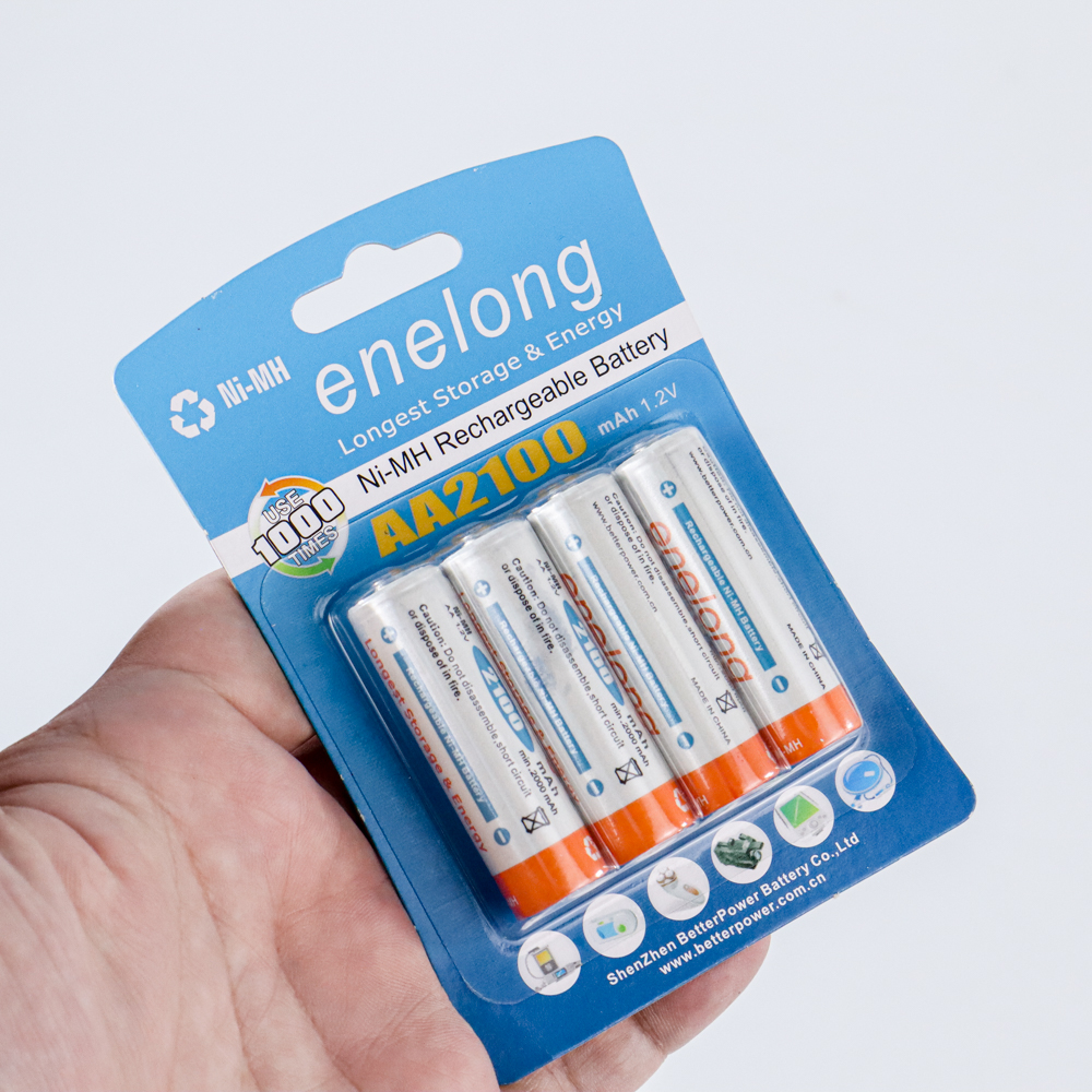 Enelong Baterai Rechargeable AA Ni-MH 1.2V 2100mAh 4 PCS - HR6