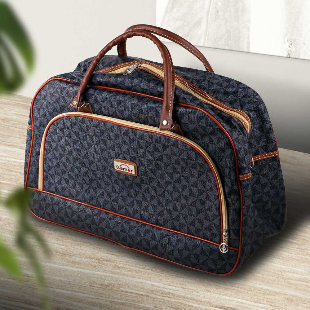 Jual Semor Tas Travel Jinjing Duffle Bag Organizer PU Leather