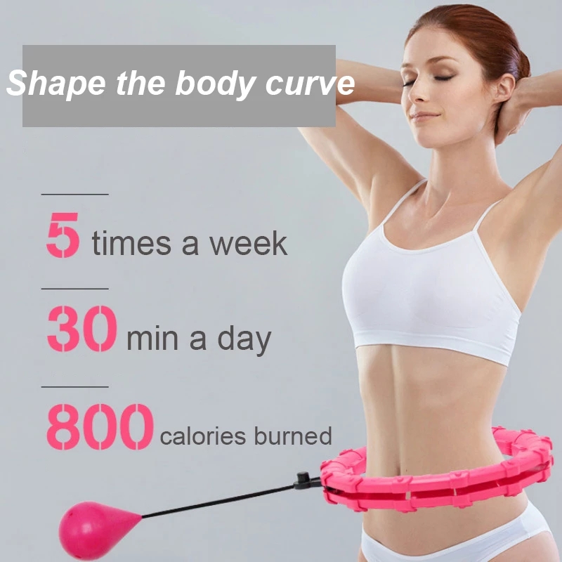 RUNASK Alat Fitness Cincin Pelangsing Hula Hoop Waist Adjustable - RK013