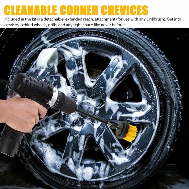 UNTIOR Kepala Sikat Pembersih Bor Car Polisher Drill Kit 5 PCS - UT2
