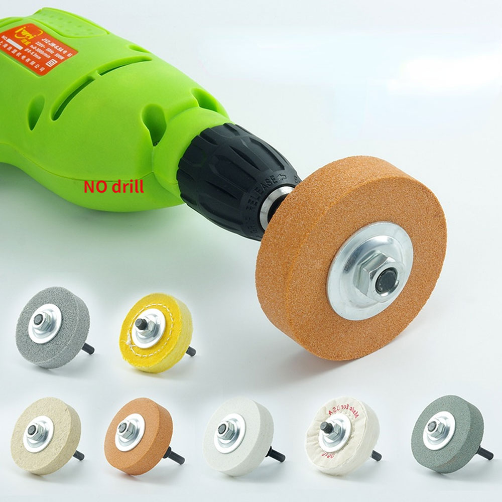 AHCUGOUR Pad Poles Buffing Pad Polishing Wheel 75mm untuk Bor - AHC71