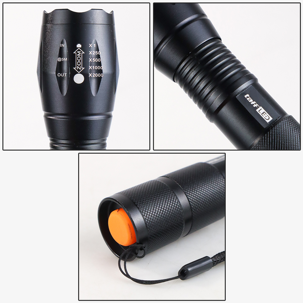 TaffLED Senter LED Cree XM-L T6 2000 Lumens - E17