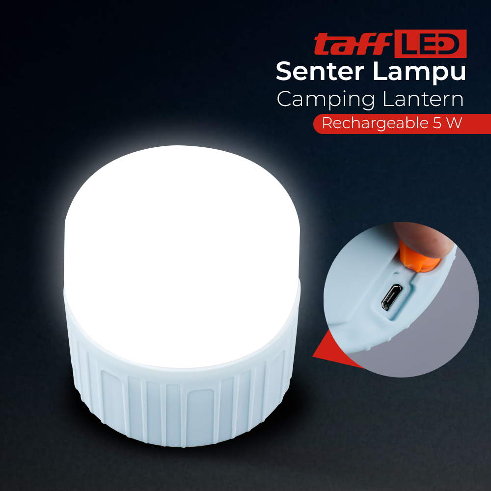 TaffLED Lampu LED Camping Lantern 5 Modes Waterproof 1200mAh - 511
