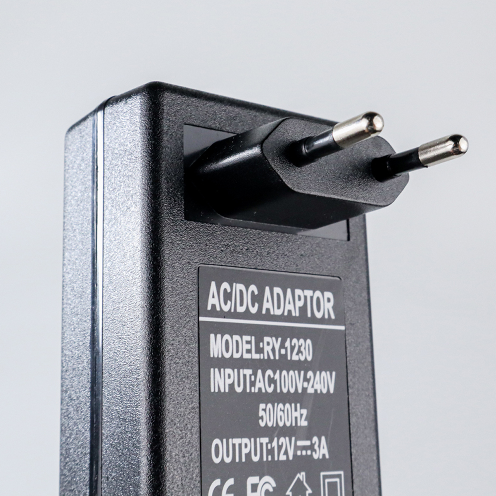 Lincoiah Adaptor Power Supply Converter AC to DC 12V 3A EU Plug - RY-1230