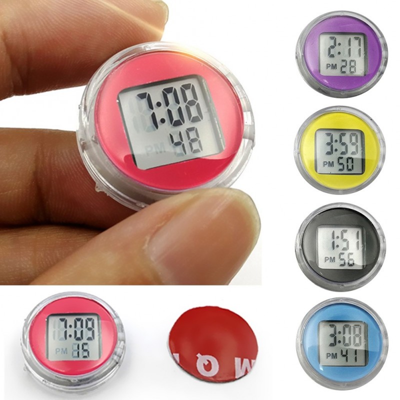 AOZBZ Dekorasi Motor Jam Mini Digital Watch Clock Waterproof IP64 - 118i