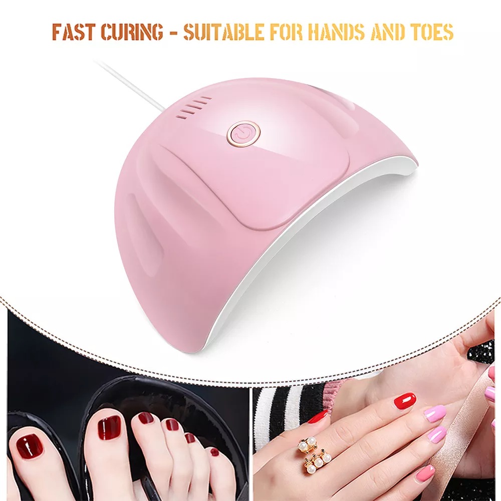 OBIZOL Pengering Kutek UV Lamp Nail Dryer USB Charge 54W - MINI803