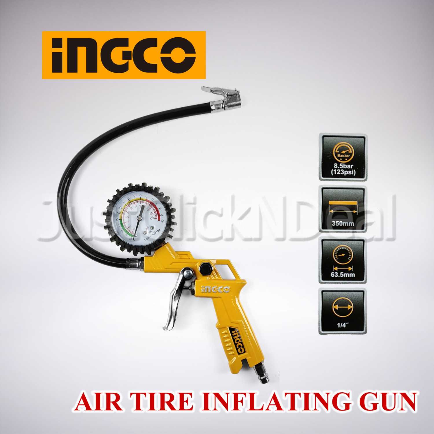 Jual Ingco Alat Ukur Isi Buang Tekanan Angin Ban Air Tire