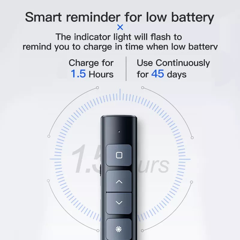 Taffware Laser Pointer Presentasi Pen Remote Wireless 200M 2.4GHz - QS-216