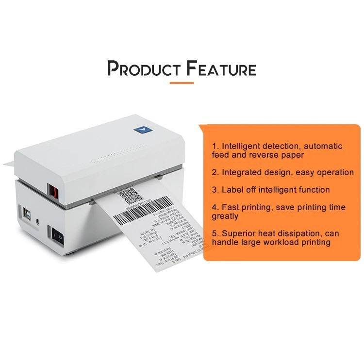 GOOJPRT Printer Thermal Bluetooth Stiker Label Printer POS USB 80mm - CC330