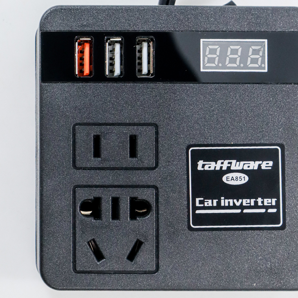 Taffware Car Power Inverter DC to DC 12/24V to 110/220V 100W - EA851