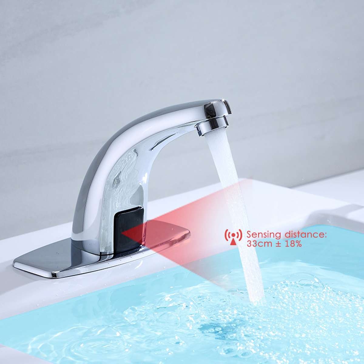 TAOCNSN Keran Wastafel Sensor Otomatis Touchless Bathroom Sink Faucet - HZY-12