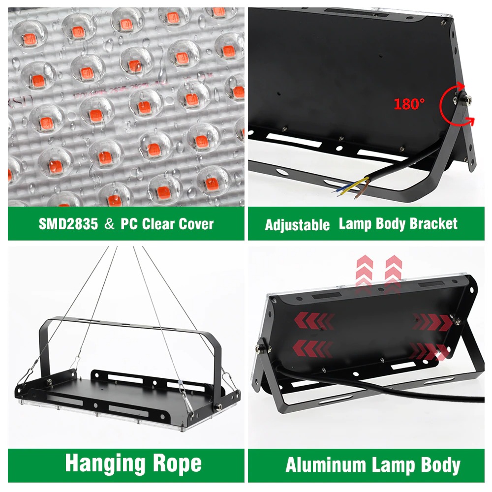 GRAXIDEA Grow Light LED Hidroponik Full Spectrum 2835 SMD 220V 100W - RO22