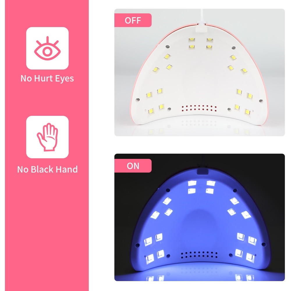 OBIZOL Pengering Kutek UV Lamp Nail Dryer USB Charge 54W - MINI802