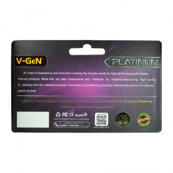 Jual RAM DDR4 V-GeN Platinum 8GB PC21300/2666Mhz LongDimm