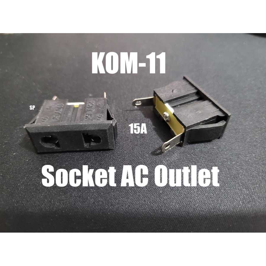 Jual Socket AC Outlet KOM11 SP 15A body chassis female steker
