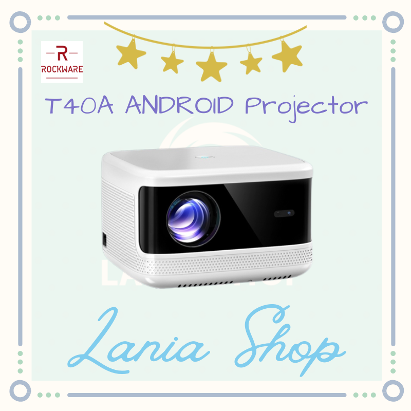 Jual ROCKWARE T40A ANDROID Version - Smart LED Projector 1080P