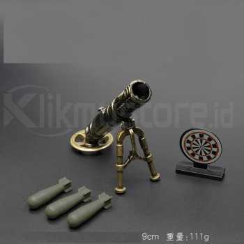 Meriam Mortir Mainan Besi Anak Tembak Pelontar Peluru Cannon Mortar