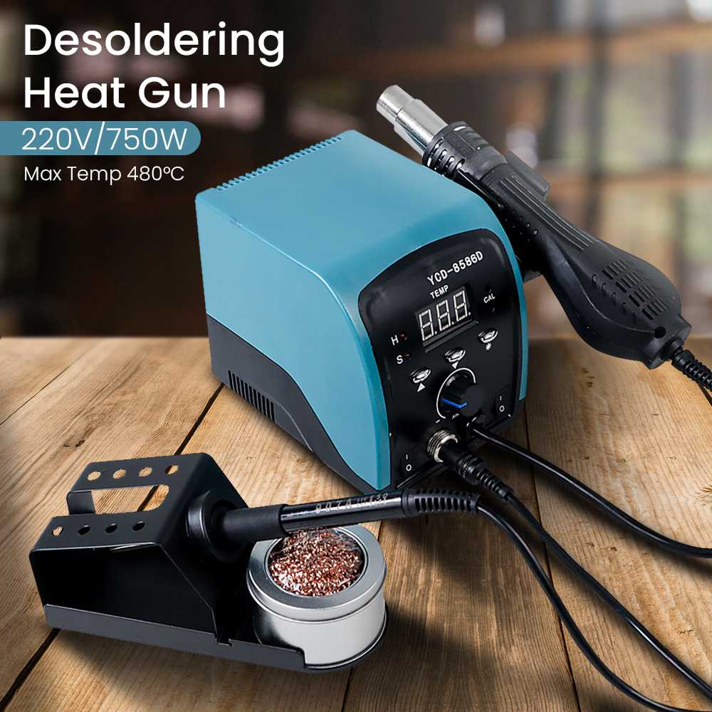 Jual YCD Desoldering Heat Gun Solder dengan Stasiun 220V/750W