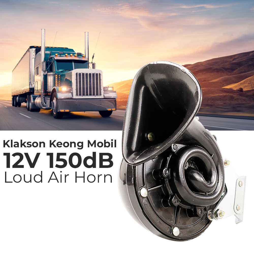 Jual KKMOON Klakson Keong Mobil Loud Air Horn 12 V 150 dB DL34G