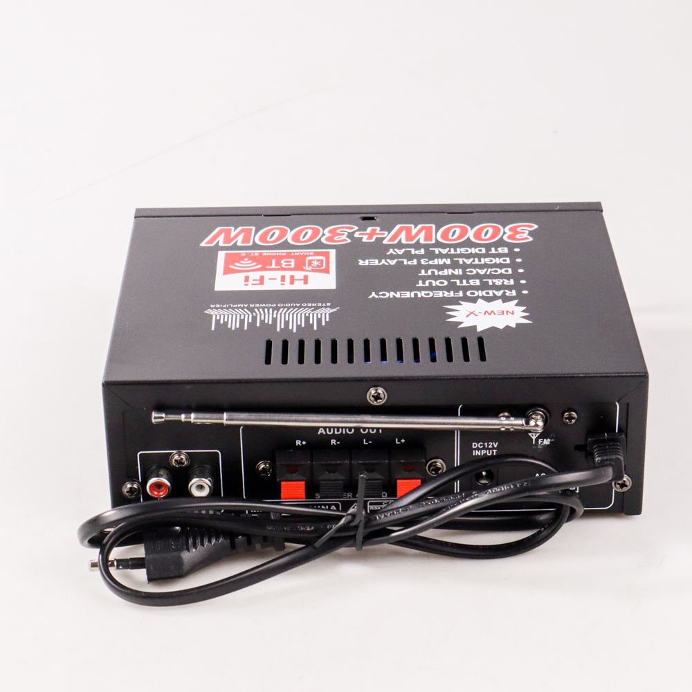 TaffSTUDIO Bluetooth EQ Audio Amplifier Karaoke Home Theater FM 600W - AV-298BT