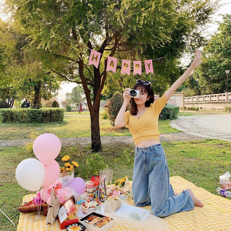 HNMSPORT Tikar Lipat Matras Camping Piknik Grid Waterproof 150x200cm - HNMYL