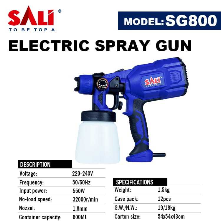 Jual SALI SG800 Electric Spray Gun Alat Semprot Cat Elektrik