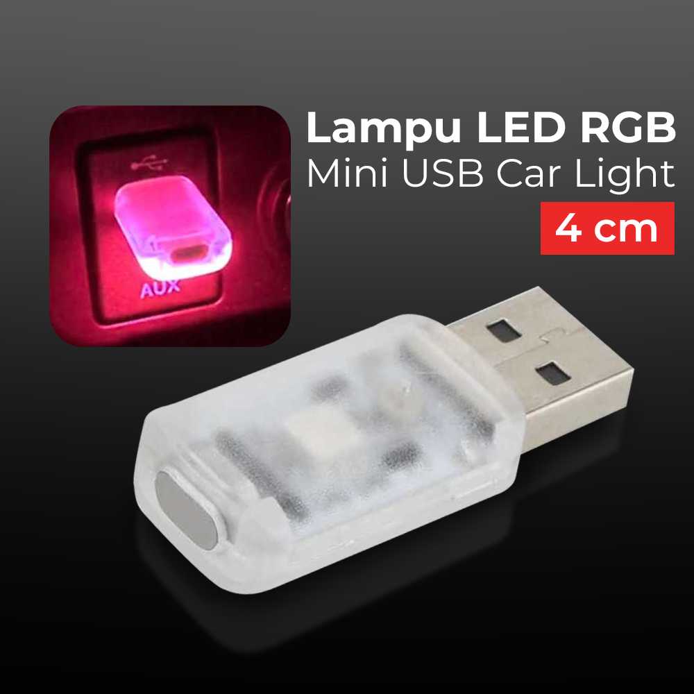 Jual Isincer Lampu LED RGB Mini USB Car Interior Light IS505