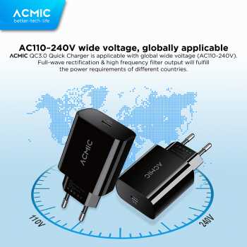 Acmic Iphone Charger 18 Watt ACMIC CPD18 Charger USB-C PD Power