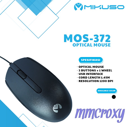 Mouse Optical Mikuso MOS-372U Kabel Usb