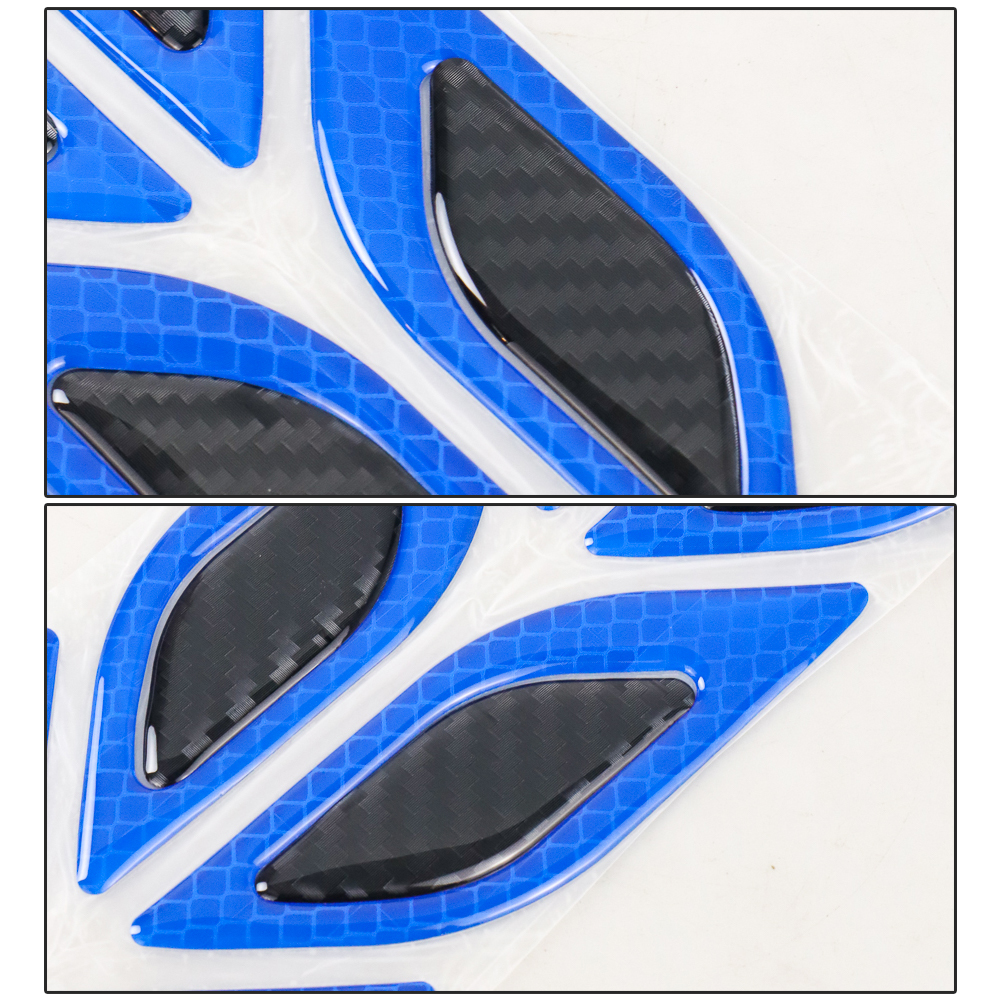 LARATH Carbon Fiber Car Sticker Auto Warning Decal Strips 6 PCS - 1183