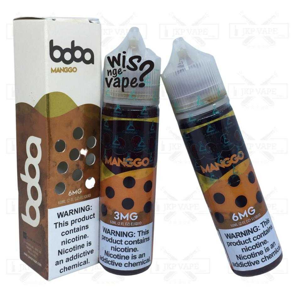Jual Boba Manggo 60ml Mango Boba Liquid Vape Freebase USA