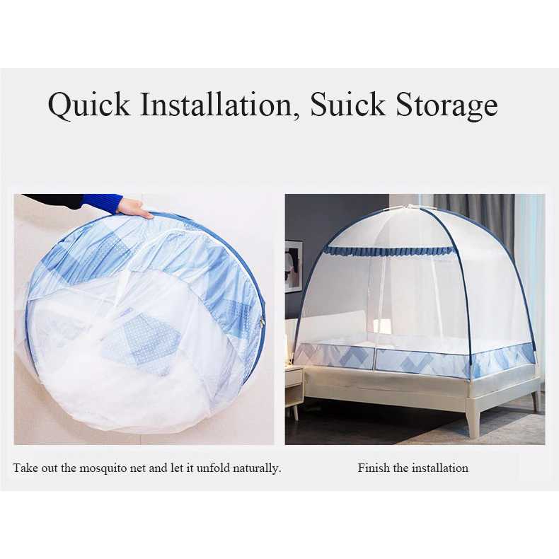 Faroot Jaring Anti Nyamuk Kelambu Tempat Tidur Mosquito Net 120x200cm - A76