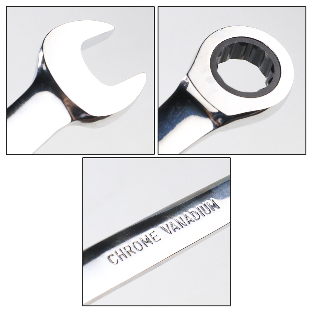 SAIKE Kunci Pas Ring Ratchet Kombinasi Chrome Vanadium - CV72