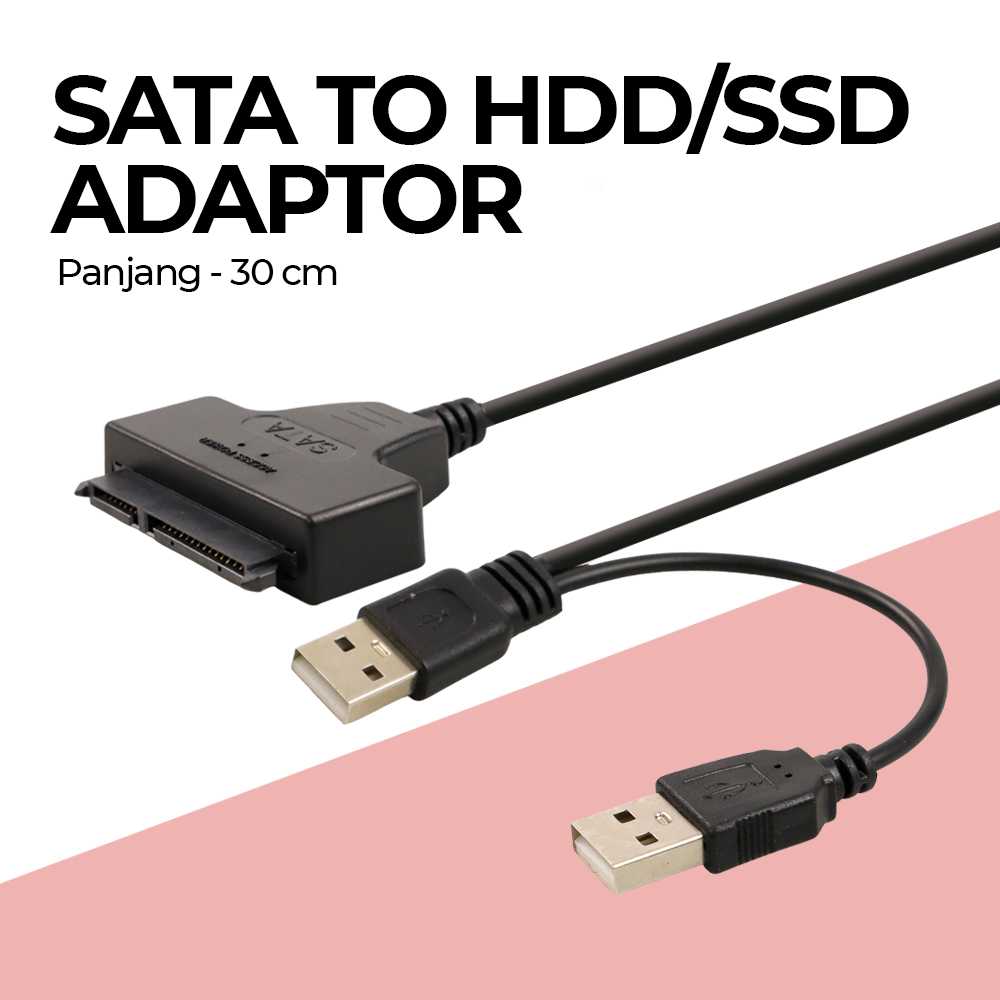Jual Kebidu Kabel SATA to USB 2.0 HDD/SSD Adaptor 30cm - CC017