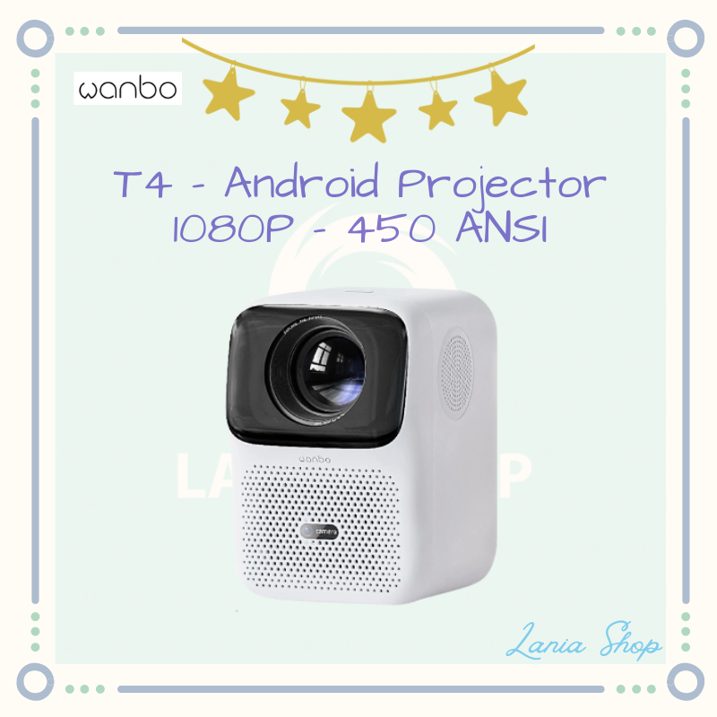 Jual WANBO T4 - Smart Android Projector 1080P Full HD - 450 ANSI