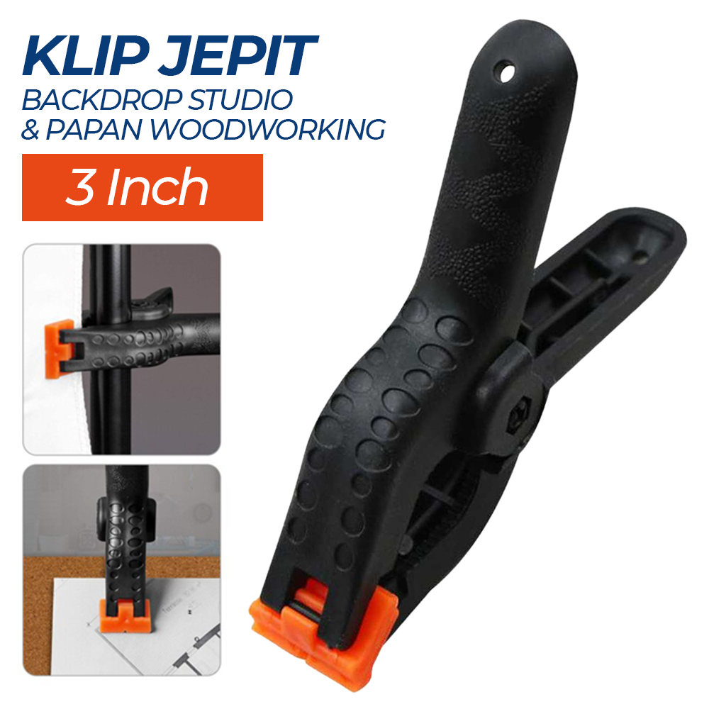 TaffSTUDIO Klip Jepit Backdrop Studio Fotografi dan Papan Woodworking