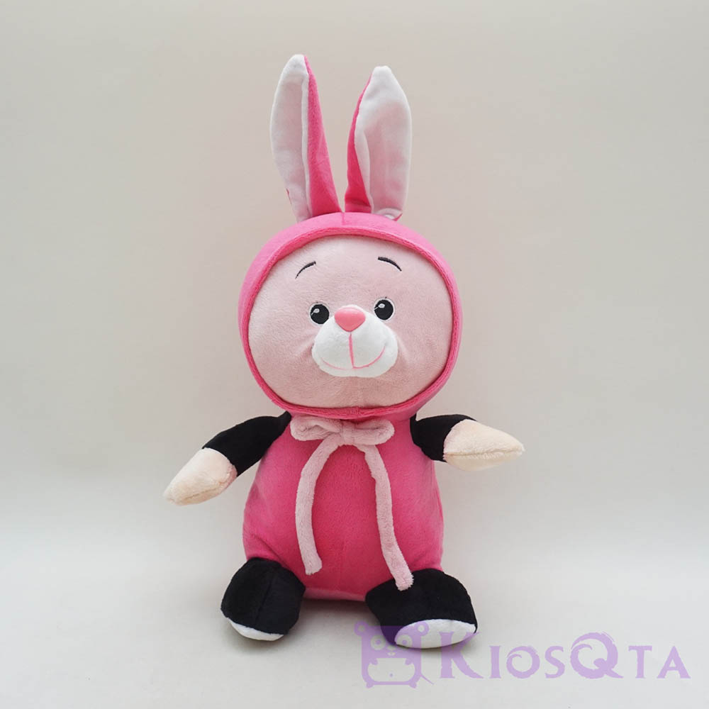 boneka tikus lucu hoodie kelinci pink fanta medium