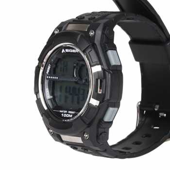 Jam Tangan Pria Eiger Iyw0080 Digi YP11524-01 Digital Watch - Black