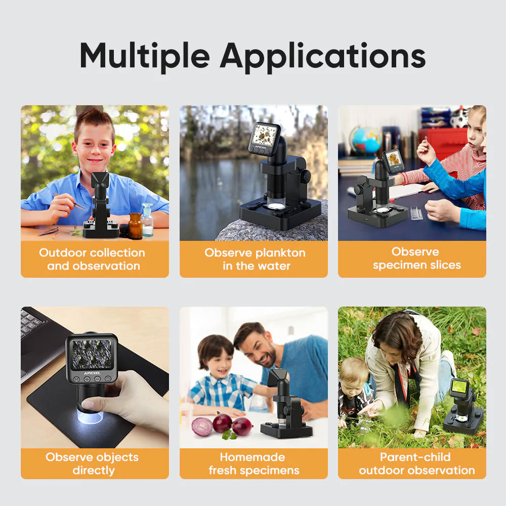 APEXEL Mikroskop Digital Portable Microscope 1um 1080P - APL-MS003