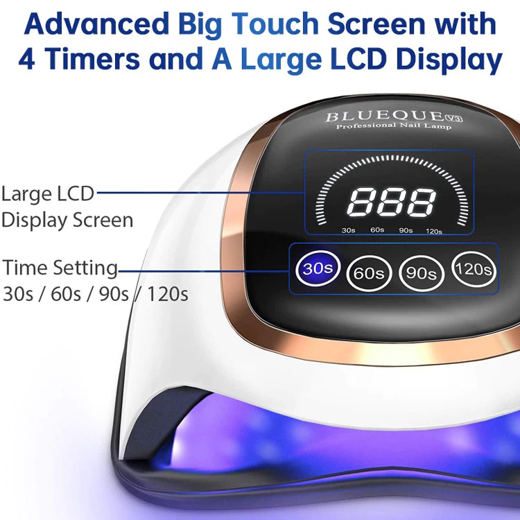 BLUEQUE Pengering Kutek UV Lamp Nail Dryer 168W - BQV3
