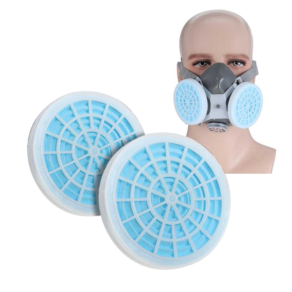 POWERCOM Cartridge Filter Masker Gas Respirator Karbon Padat 2 PCS - SF021