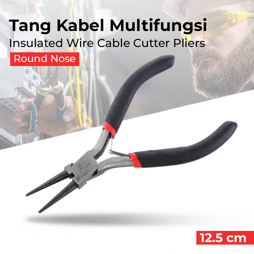 Urijk Tang Kabel Multifungsi Insulated Wire Cable Cutter Pliers - M2941