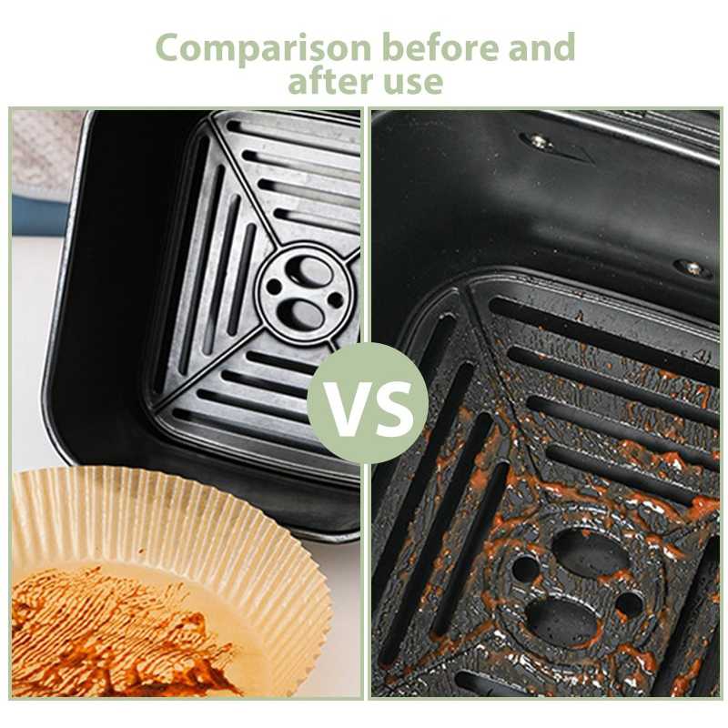 One Two Cups Kertas Alas Air Fryer Paper Liner Oilproof 16cm 50 PCS - MK5 - Gambar 4